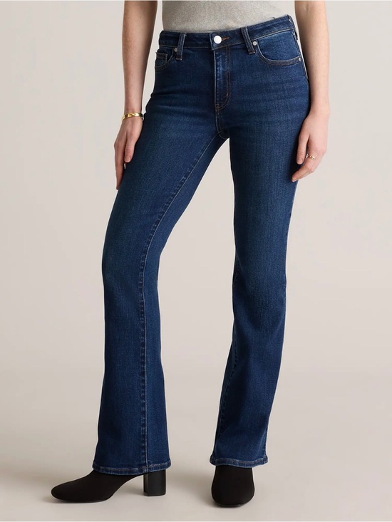 Quince Denim - Quince Luna Stretch Flare Jeans - Midnight Blue
